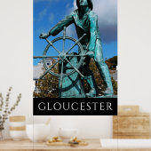 Poster du Monument aux pêcheurs de Gloucester MA (Cuisine)