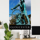 Poster du Monument aux pêcheurs de Gloucester MA (Bureau à domicile)