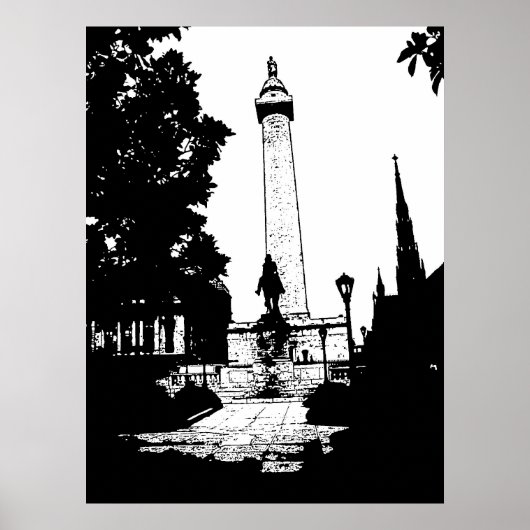 Poster du Monument Baltimore Washington (Devant)