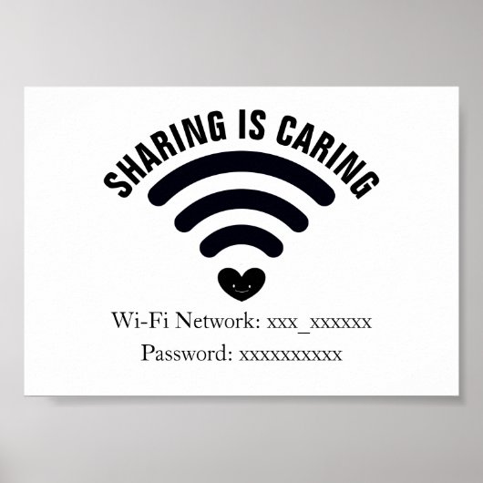 Poster du mot de passe WiFi (Devant)