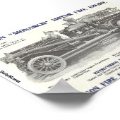 Poster du moteur de feu Robinson "Monarch" 1913 (Coin)