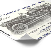 Poster du moteur de feu Robinson "Monarch" 1913 (Coin)