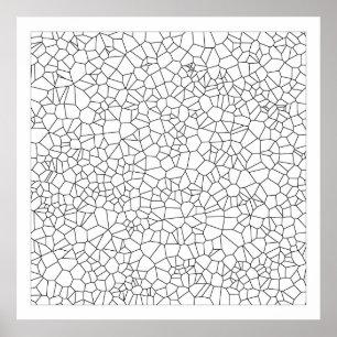 Poster du Motif Color Me Voronoi
