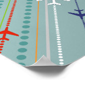 Poster du Motif d'avion Retro (Coin)
