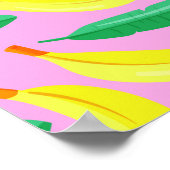 Poster du Motif de banane rétro (Coin)