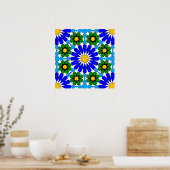 Poster du motif géométrique islamique (Cuisine)