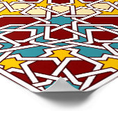 Poster du motif géométrique islamique (Coin)