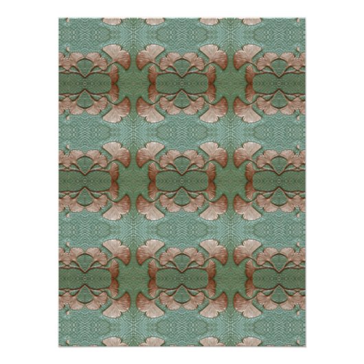 Poster du Motif Gingko (Devant)