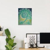 Poster du Motif Pastel Fiddle Head Fern Energy (Bureau à domicile)