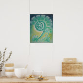 Poster du Motif Pastel Fiddle Head Fern Energy (Cuisine)