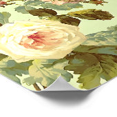 Poster du Motif Rose vintage (Coin)