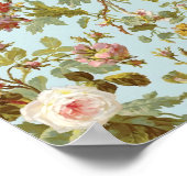 Poster du Motif Rose vintage (Coin)