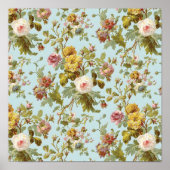 Poster du Motif Rose vintage (Devant)