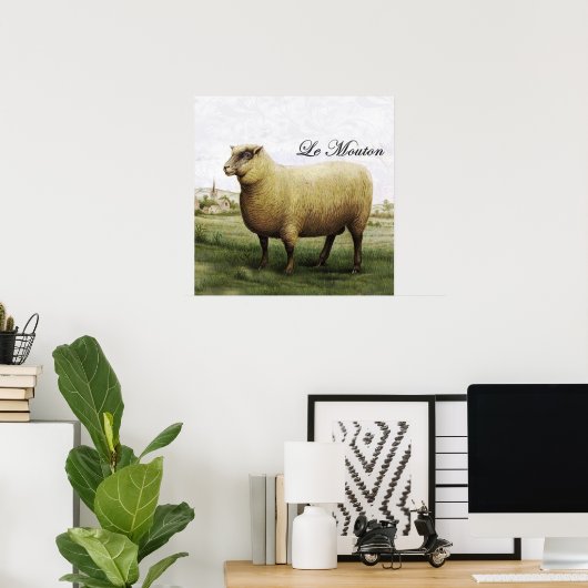 Poster du mouton (Bureau à domicile)