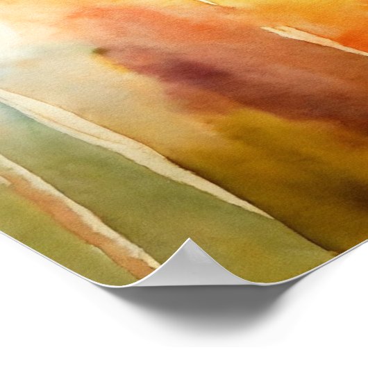 Poster du mur d'aquarelle de chat noir (Coin)