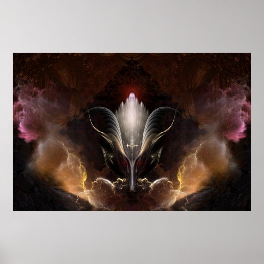 Poster du mur d'art fractal Renidron (Devant)