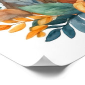 Poster du mur de forêt d'automne du Coeur citrouil (Coin)