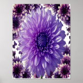 Poster du mur du jardin rose - Décor féminin (Devant)