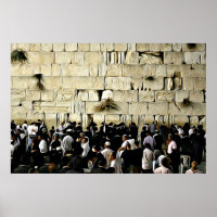 Poster du mur occidental à Jérusalem