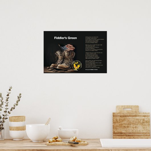 Poster du mur vert de Fiddler (Cuisine)