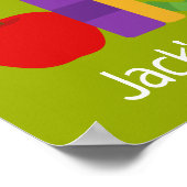 Poster du nom de la chambre avec ver de bibliothèq (Coin)