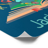 Poster du nom de la chambre de l'enfant avec un na (Coin)