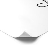 Poster du nom personnalisé Yoga Woman (Coin)