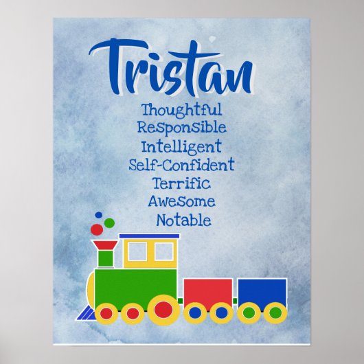 Poster du nom Tristan (Devant)