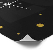 Poster du Nouvel An 2023 noir & or (Coin)