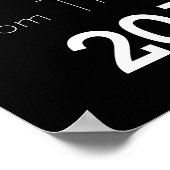 Poster du Nouvel An Black & Gold Parties scintilla (Coin)