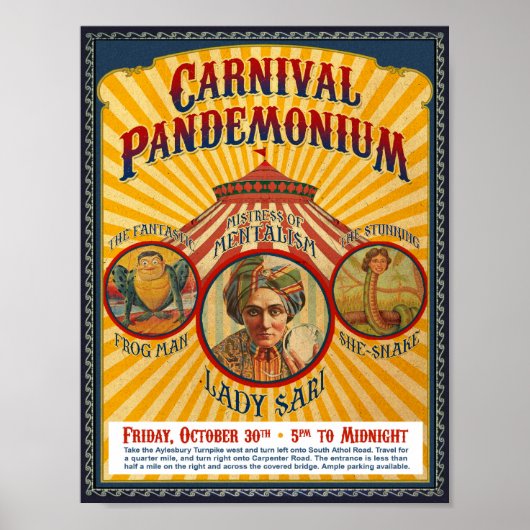 Poster du pandemonium du Carnaval (Devant)