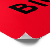 Poster du panneau d'avertissement de danger biolog (Coin)