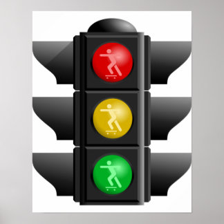 Poster du panneau de signalisation de la circulati