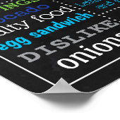 Poster du panneau du tableau de bord du Baby showe (Coin)