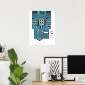 Poster du panneau inférieur A320 (Bureau à domicile)