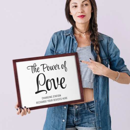 Poster du panneau Mariage de la station de chargem