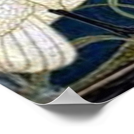 Poster du papier peint Swan and Rush and Iris (Coin)