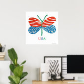 Poster du papillon (Bureau à domicile)