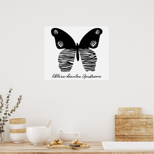 Poster du papillon Zebra Stripe EDS 24X20 (Cuisine)