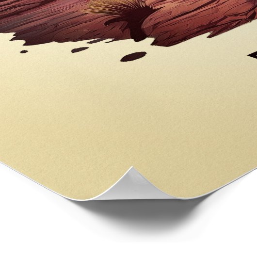 Poster du parc national de la forêt pétrifiée (Coin)