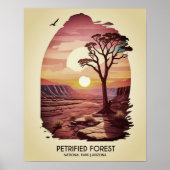 Poster du parc national de la forêt pétrifiée (Devant)