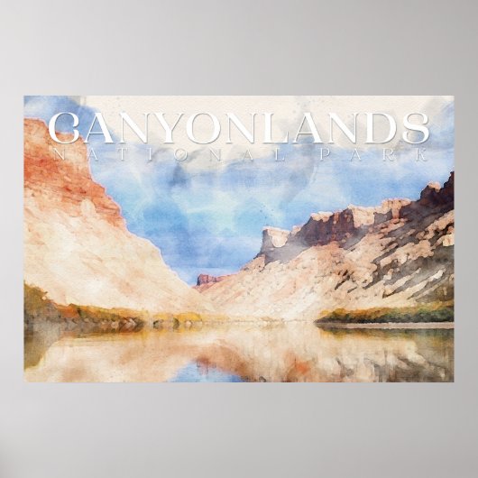 Poster du parc national des Canyonlands, Utah Impr (Devant)