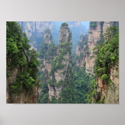 Poster du parc national des forêts de Zhangjiajie (Devant)
