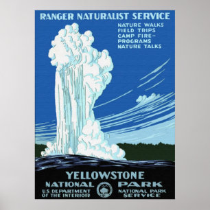 Poster du parc national Yellowstone