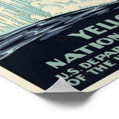 Poster du parc vintage Yellowstone (Coin)