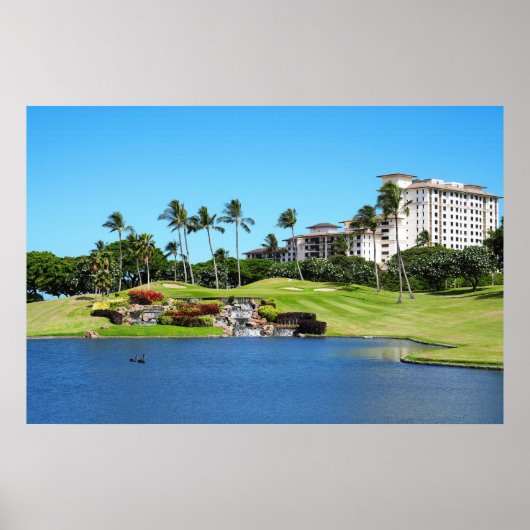 Poster du parcours de golf pittoresque (Devant)