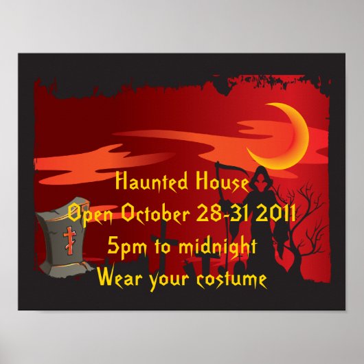 Poster du parti Halloween (Devant)