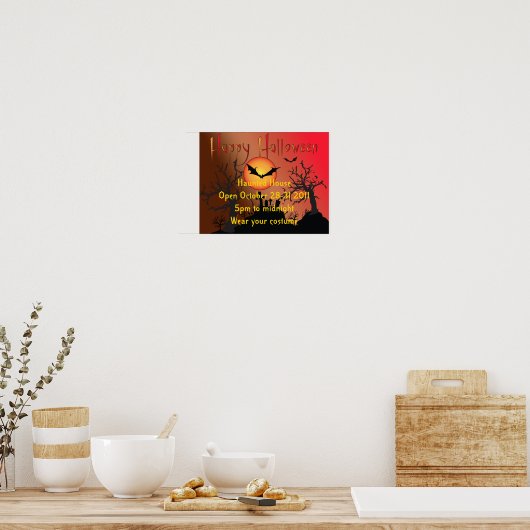 Poster du parti Halloween (Cuisine)