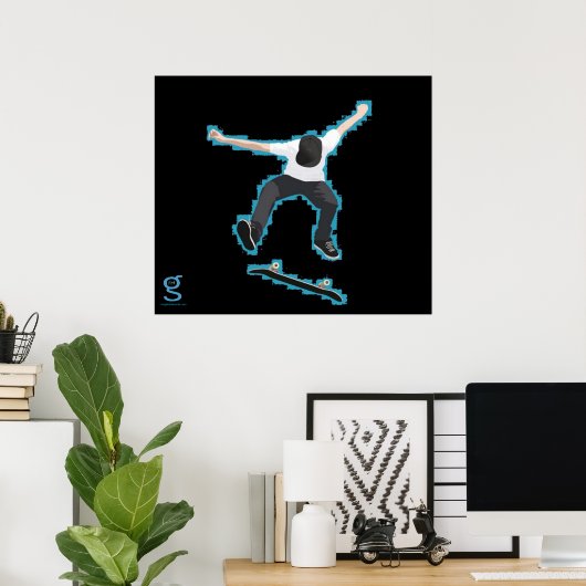 Poster du patineur (Bureau à domicile)