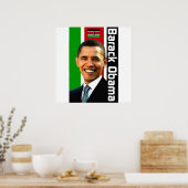 Poster du patrimoine kenyan d'Obama (Cuisine)